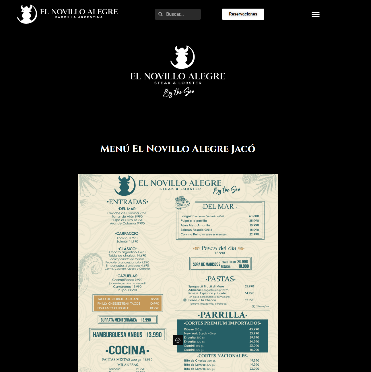 Restaurante El Novillo Alegre en Jacó